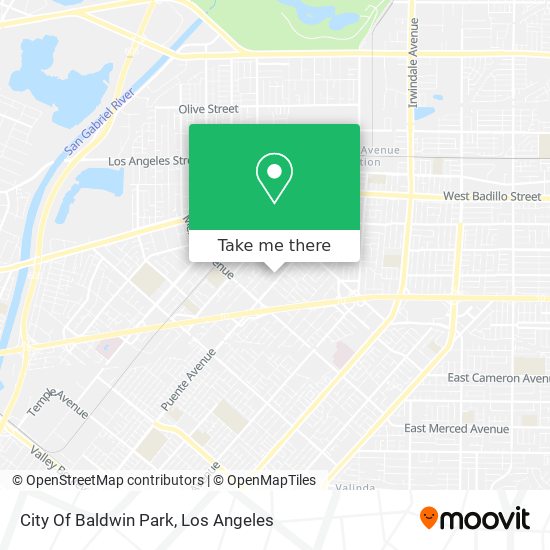 Mapa de City Of Baldwin Park