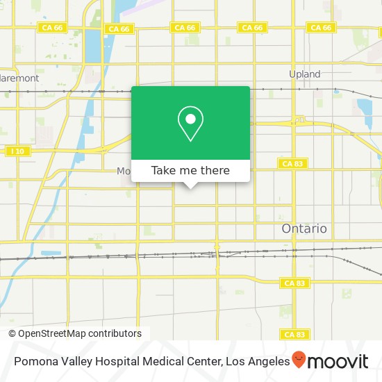 Mapa de Pomona Valley Hospital Medical Center