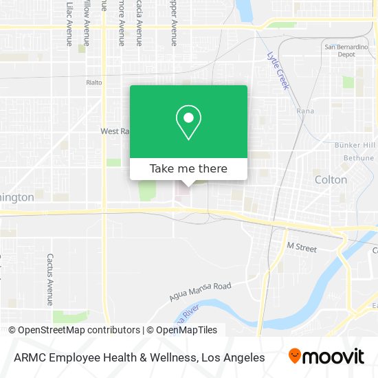 ARMC Employee Health & Wellness map