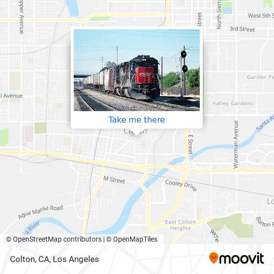 Colton, CA map
