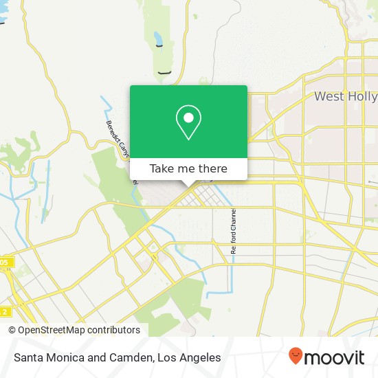 Santa Monica and Camden map