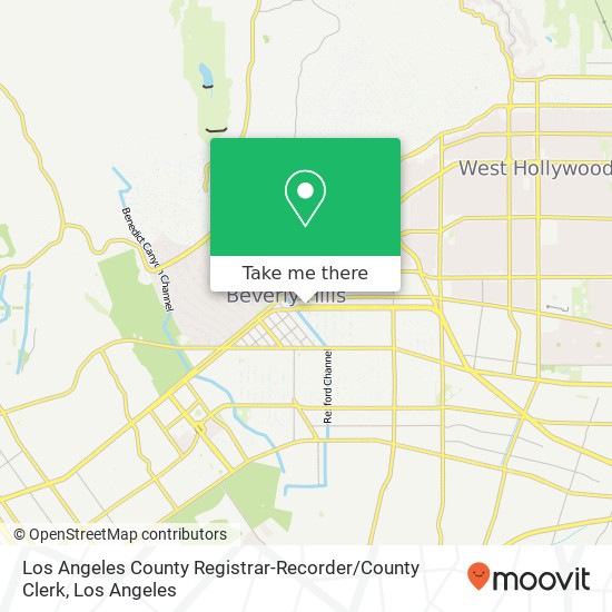 Mapa de Los Angeles County Registrar-Recorder / County Clerk