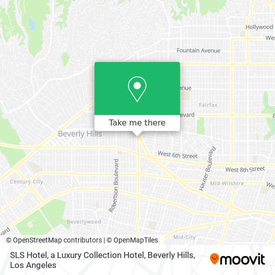 SLS Hotel, a Luxury Collection Hotel, Beverly Hills map