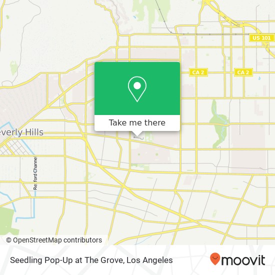Seedling Pop-Up at The Grove map