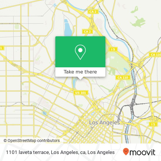 Mapa de 1101 laveta terrace, Los Angeles, ca