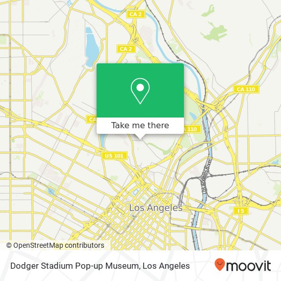 Mapa de Dodger Stadium Pop-up Museum