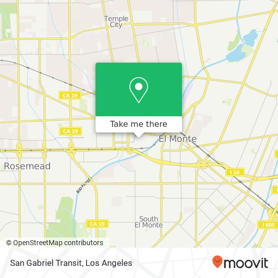 San Gabriel Transit map