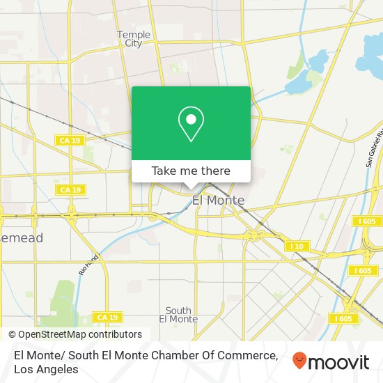 El Monte/ South El Monte Chamber Of Commerce map