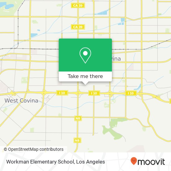 Workman Elementary School map