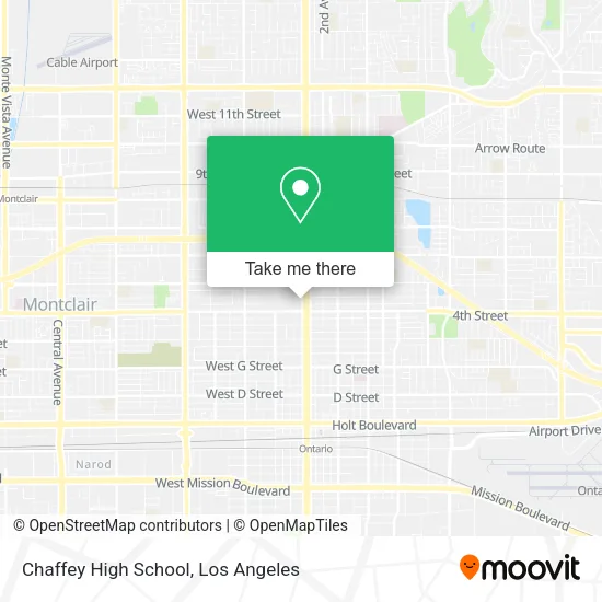 Mapa de Chaffey High School