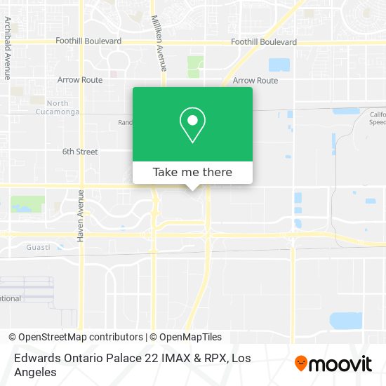 Edwards Ontario Palace 22 IMAX & RPX map