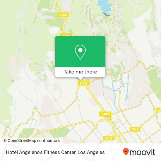 Hotel Angeleno's Fitness Center map