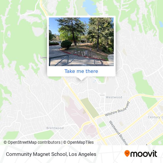 Community Magnet School map