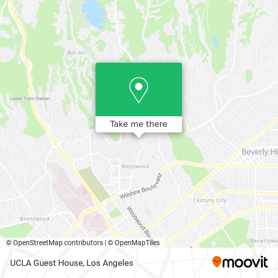 Mapa de UCLA Guest House