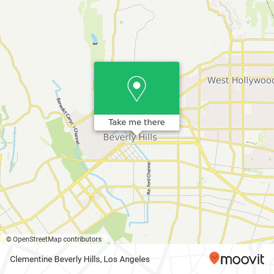 Clementine Beverly Hills map