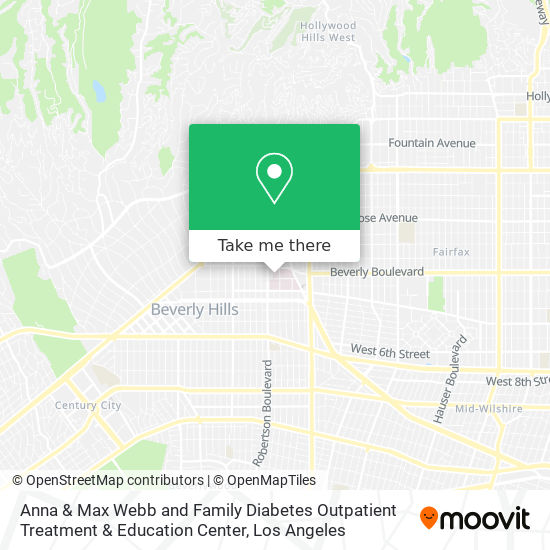 Anna & Max Webb and Family Diabetes Outpatient Treatment & Education Center map