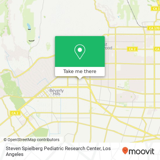 Mapa de Steven Spielberg Pediatric Research Center