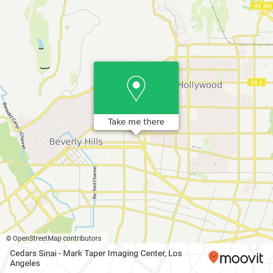 Mapa de Cedars Sinai - Mark Taper Imaging Center