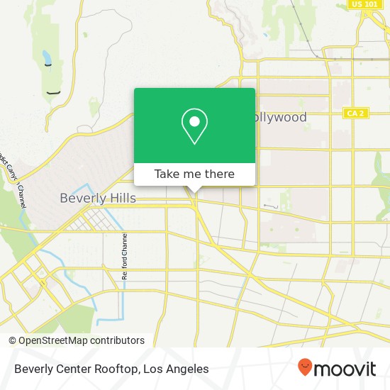 Beverly Center Rooftop map