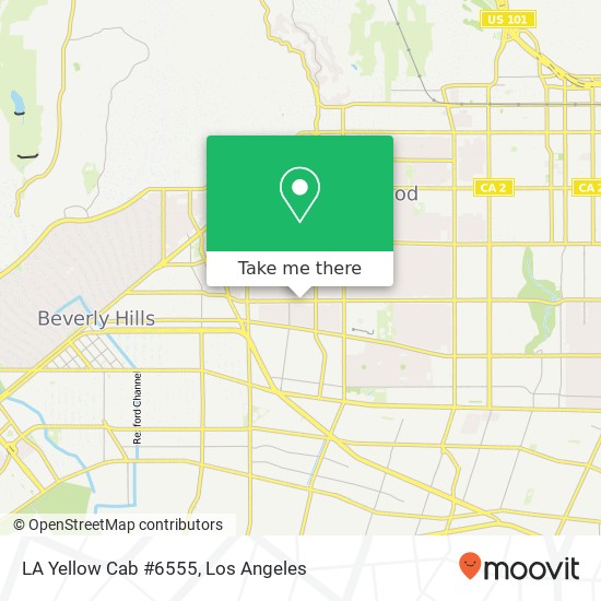 LA Yellow Cab #6555 map