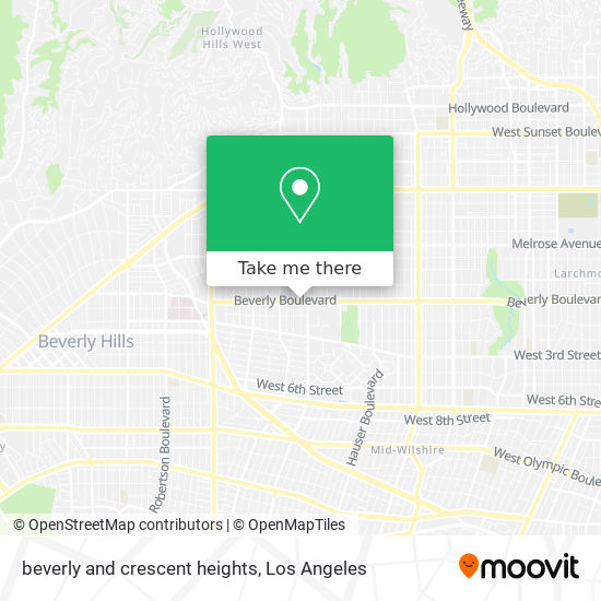 beverly and crescent heights map