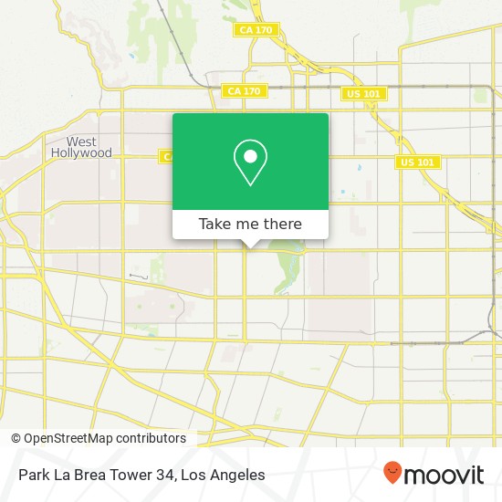 Park La Brea Tower 34 map