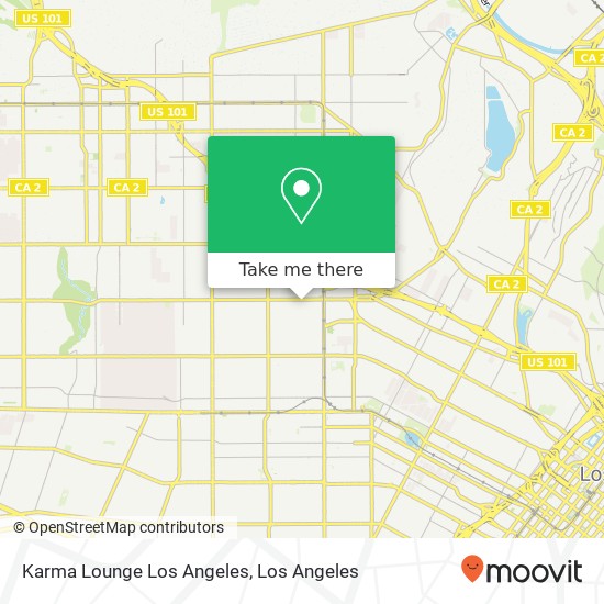 Mapa de Karma Lounge Los Angeles