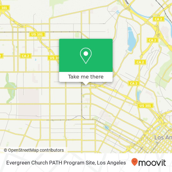 Mapa de Evergreen Church PATH Program Site