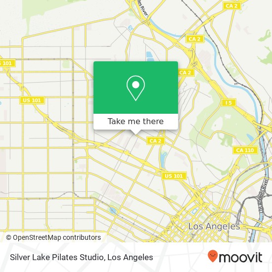 Mapa de Silver Lake Pilates Studio