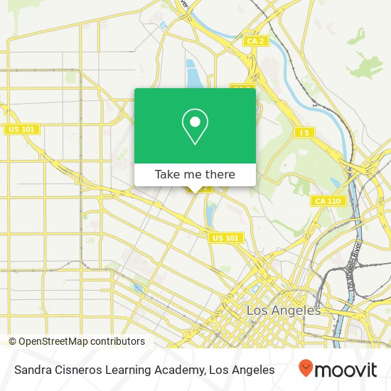Mapa de Sandra Cisneros Learning Academy