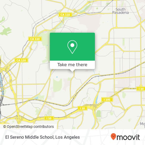 Mapa de El Sereno Middle School
