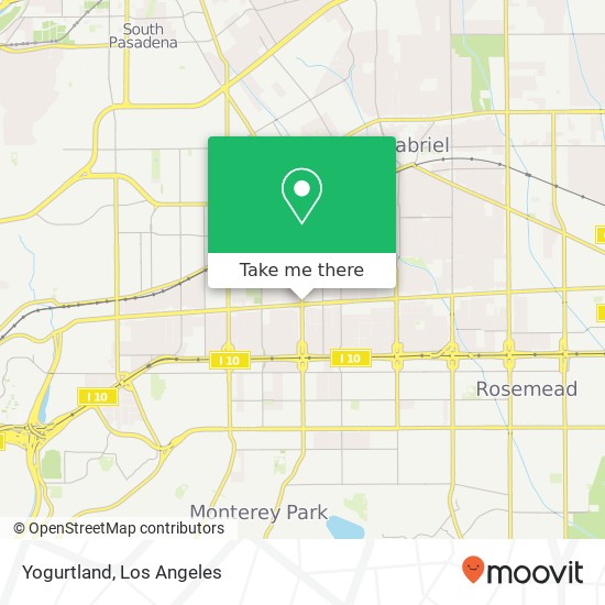 Yogurtland map