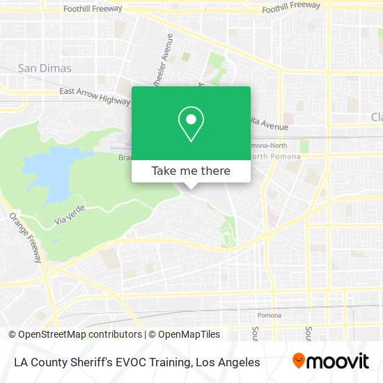 Mapa de LA County Sheriff's EVOC Training