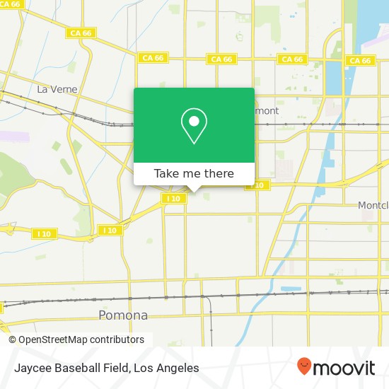 Jaycee Baseball Field map