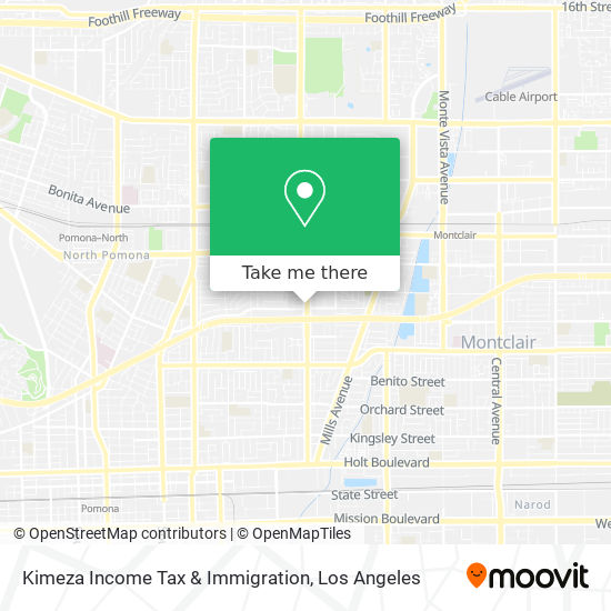 Kimeza Income Tax & Immigration map