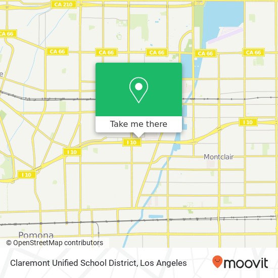Claremont Unified School District map