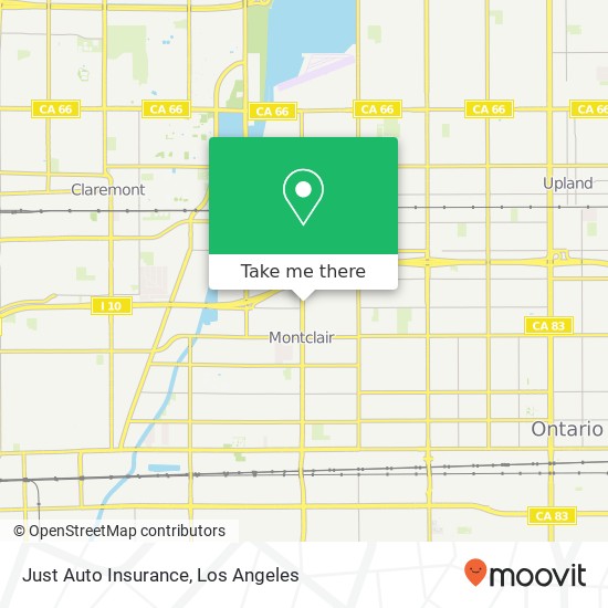 Just Auto Insurance map