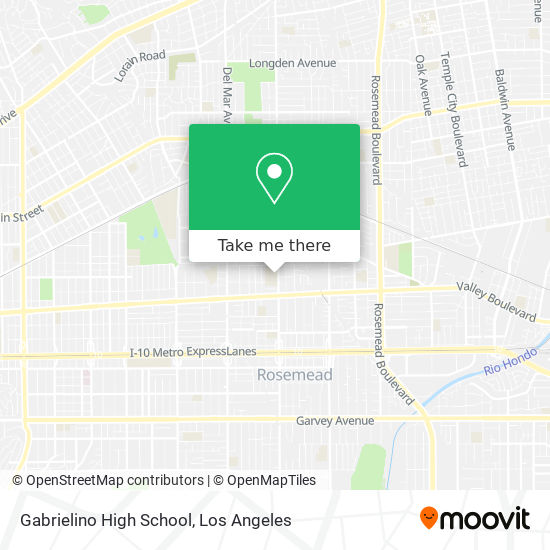 Gabrielino High School map