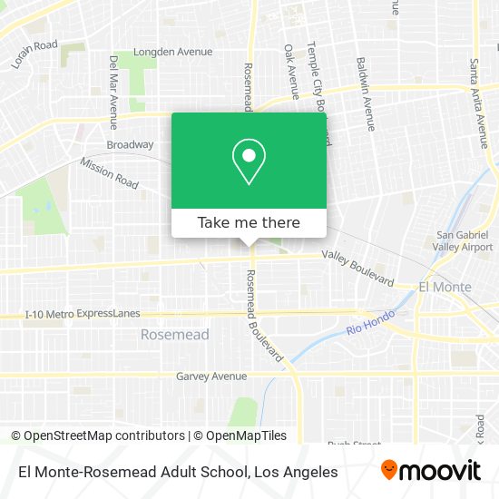 Mapa de El Monte-Rosemead Adult School