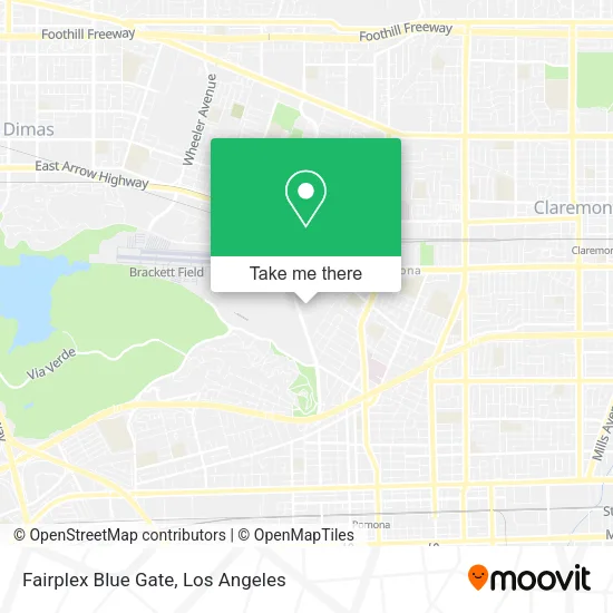 Fairplex Blue Gate map