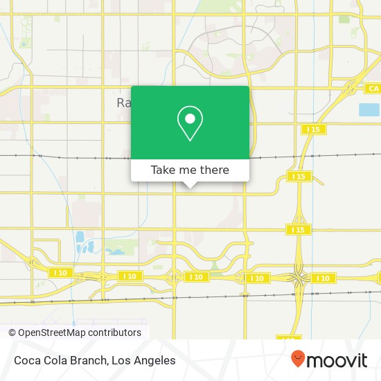 Coca Cola Branch map