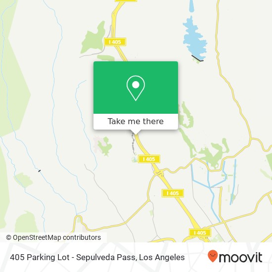 Mapa de 405  Parking Lot - Sepulveda Pass