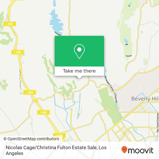 Nicolas Cage / Christina Fulton Estate Sale map
