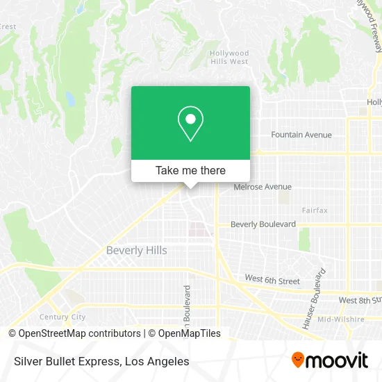 Silver Bullet Express map