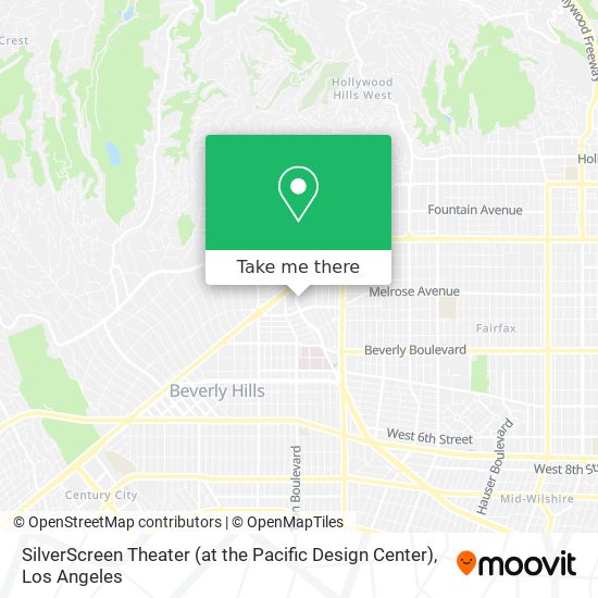 SilverScreen Theater (at the Pacific Design Center) map