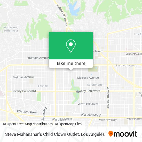 Steve Mahanahan's Child Clown Outlet map