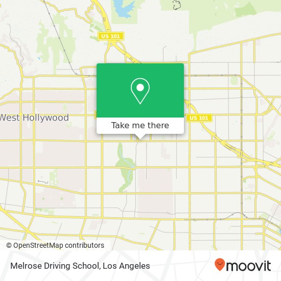 Melrose Driving School map