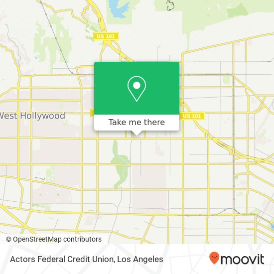 Actors Federal Credit Union map
