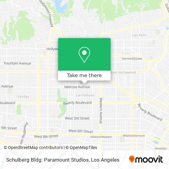 Mapa de Schulberg Bldg: Paramount Studios