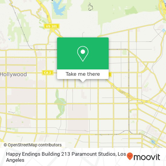 Mapa de Happy Endings Building 213 Paramount Studios